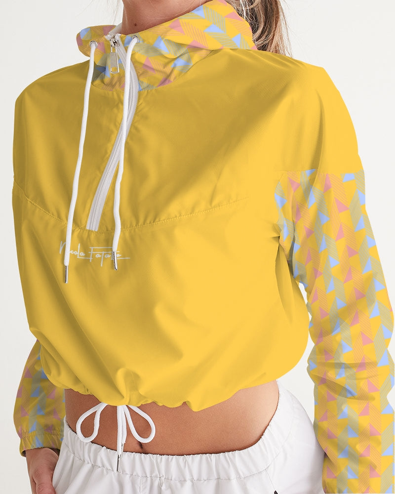 Cohésion / Jaune / Cropped Windbreaker /By Nicola Fatale - Nicola Fatale