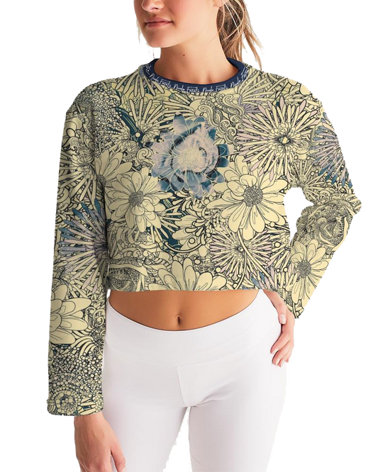 FlowerBomb / Cropped Lounge Sweatshirt / By Nicola Fatale - Nicola Fatale