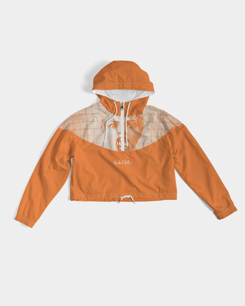 Screat / Orange / Cropped Windbreaker for Women