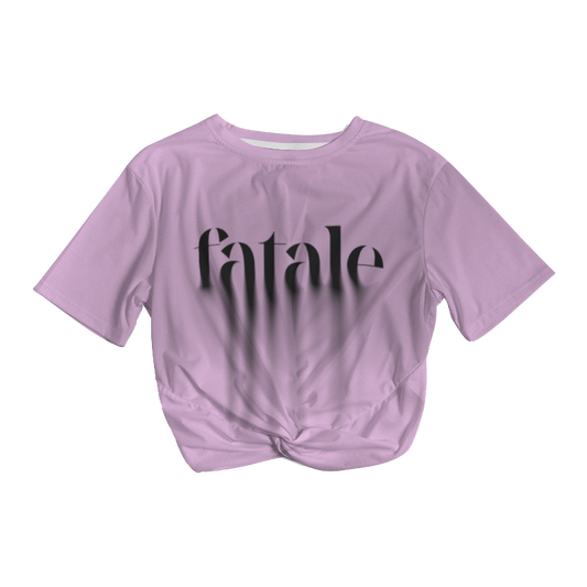 Baalid / Twist-Front Cropped Tee