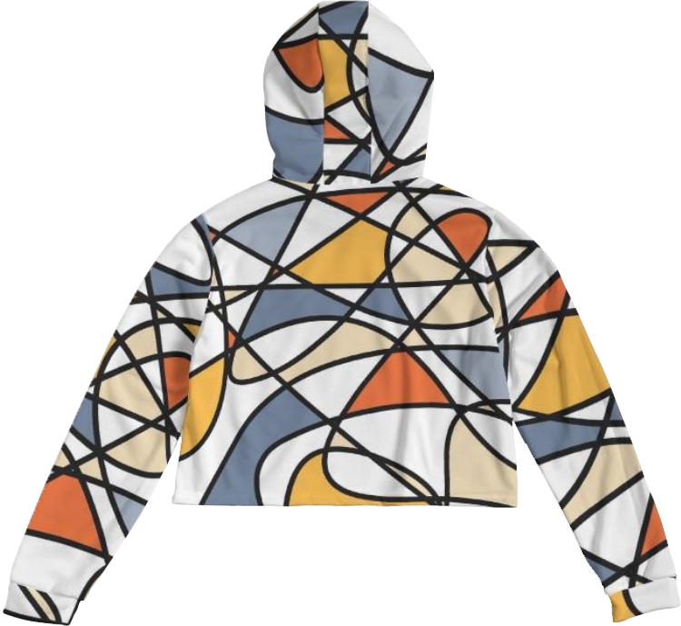 Abstract / Cropped Hoddie / By Nicola Fatale - Nicola Fatale