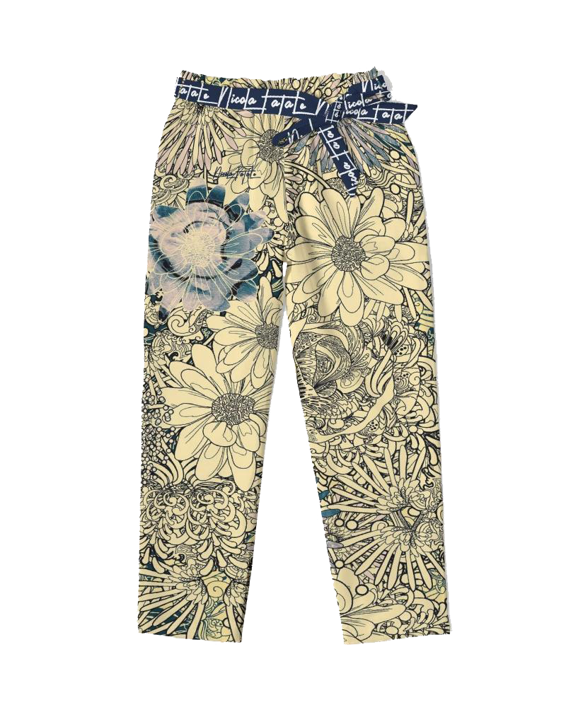 FlowerBomb / Belted Lounge Pants / By Nicola Fatale - Nicola Fatale