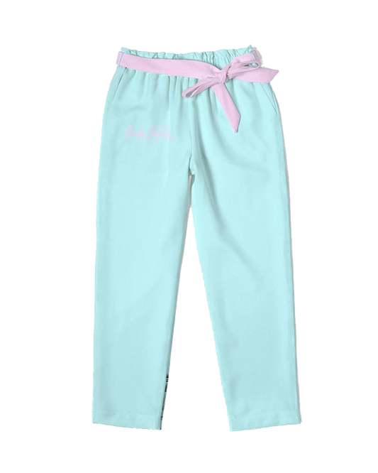 FC #c1fbff / Belted Lounge Pants